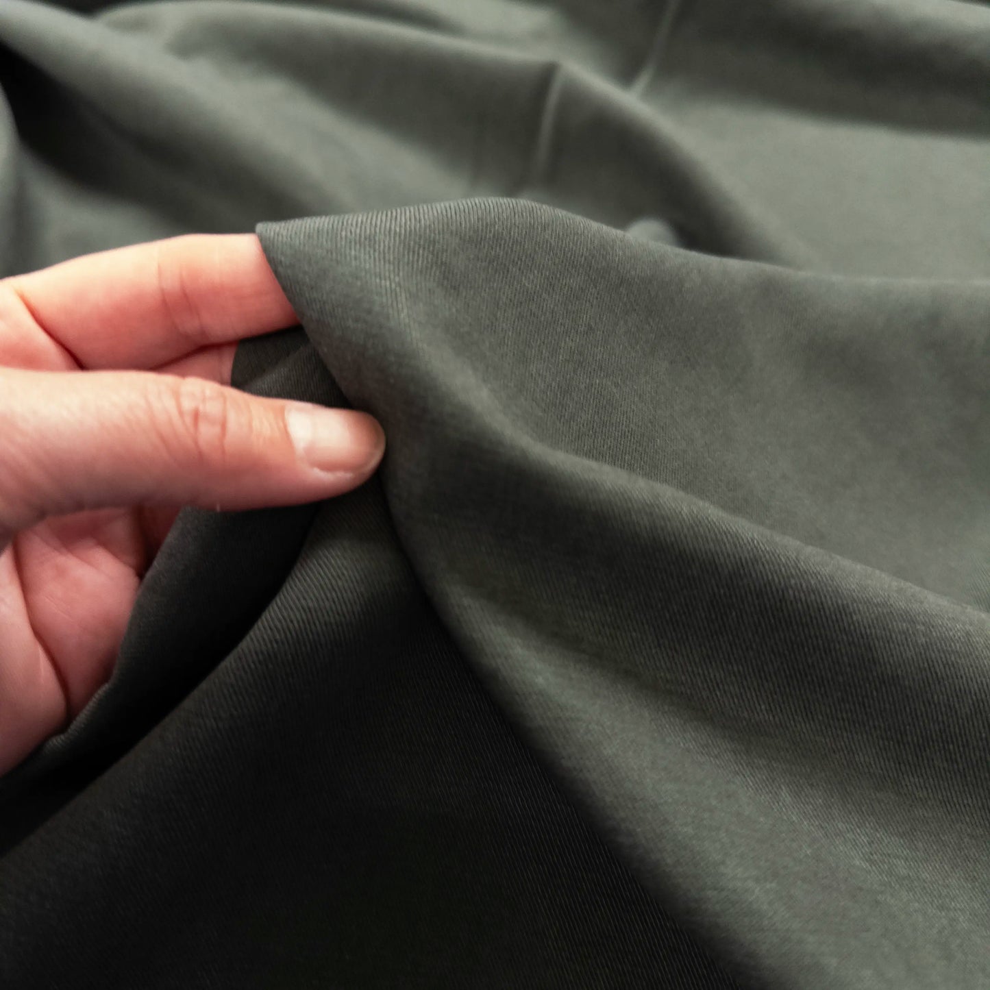 Tencel Cotton Twill in Military