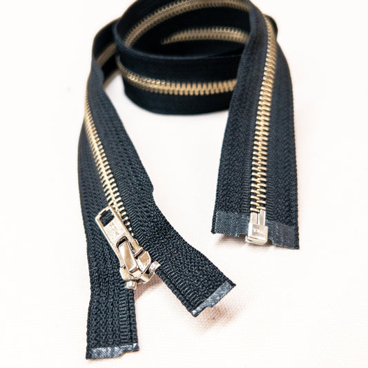 36" Separating Zipper in Nickel