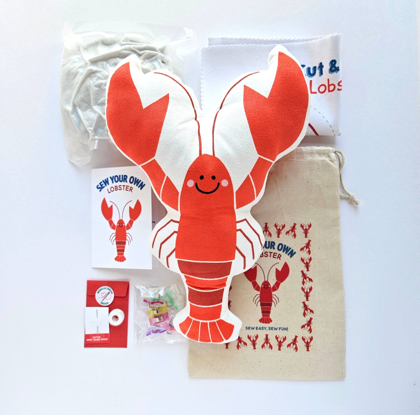 DIY Lobster Sewing Craft Kit: COMPLETE KIT