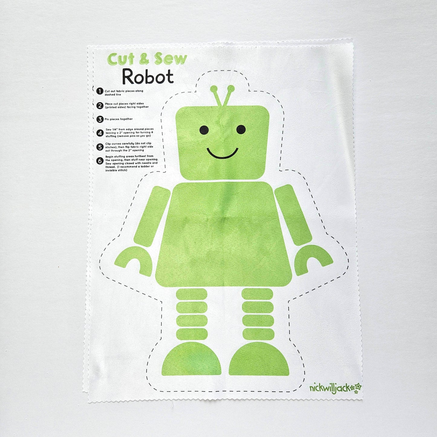Robot Sewing Craft Kit : Green / Complete Kit