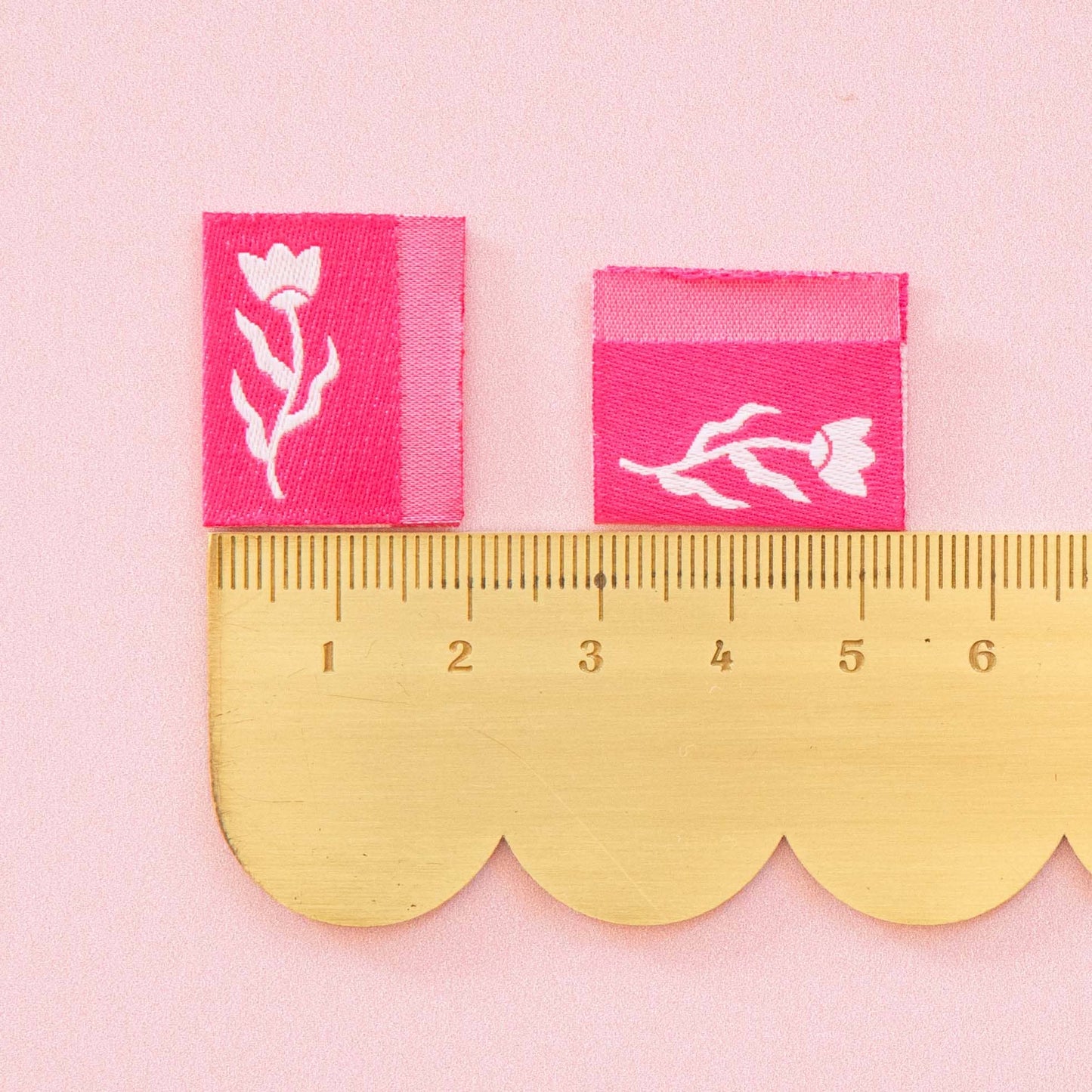 Tiny Floral Side Woven Sewing Labels Multipack