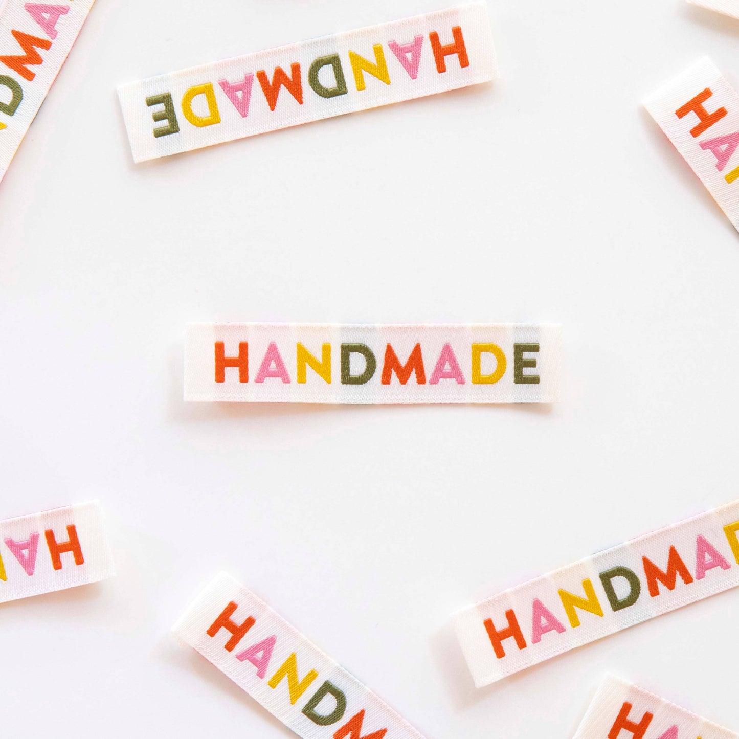 Handmade Woven Sewing Labels - Earth Tones