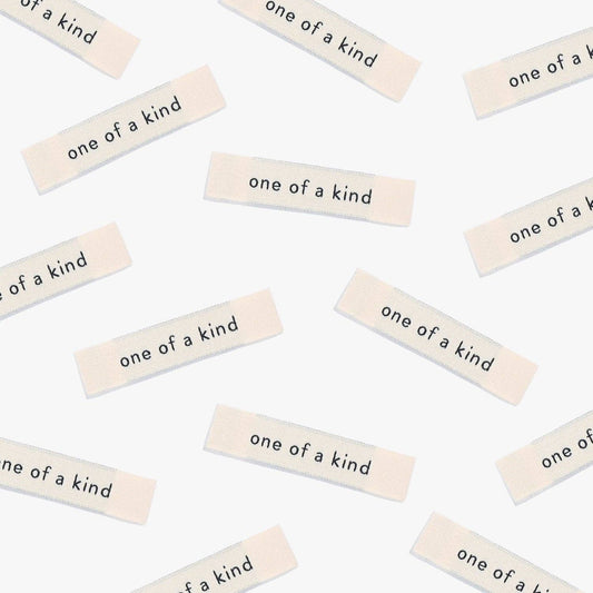 One of a Kind Woven Labels | Case of 6 Units