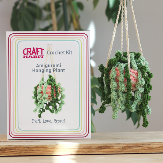 Amigurumi Hanging Plant Crochet Kit 