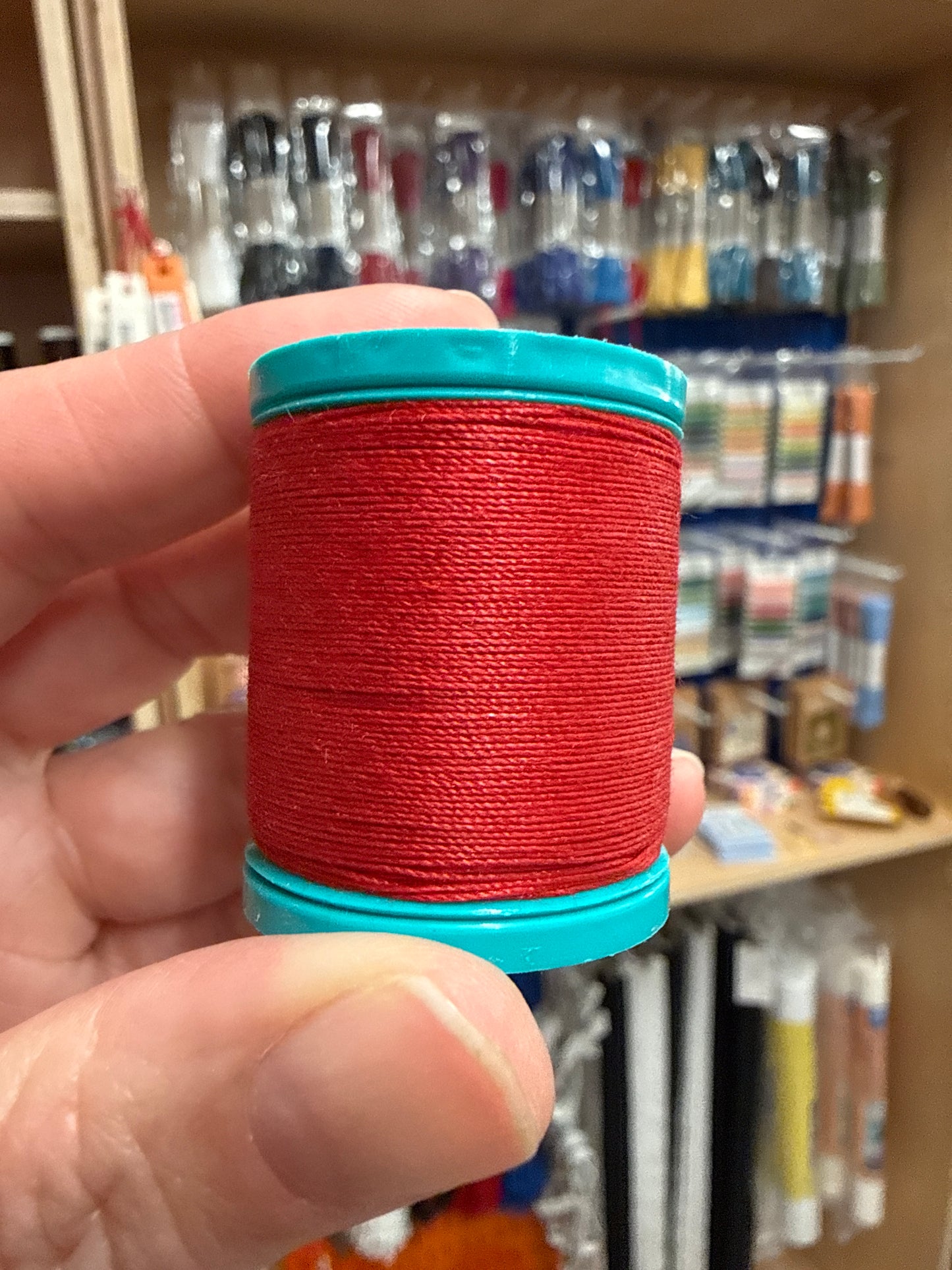 Dual Duty Plus Button & Craft Thread 50yds - Red 2250