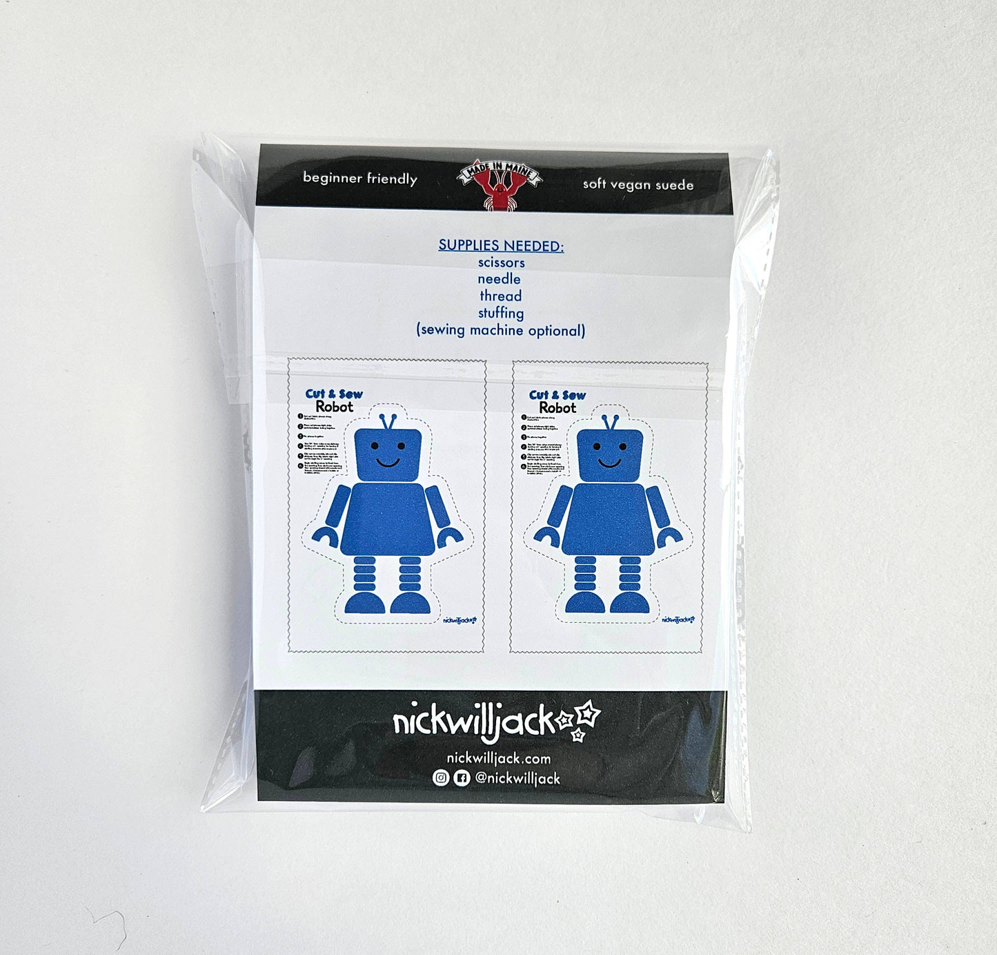 Robot Sewing Craft Kit : Green / Complete Kit