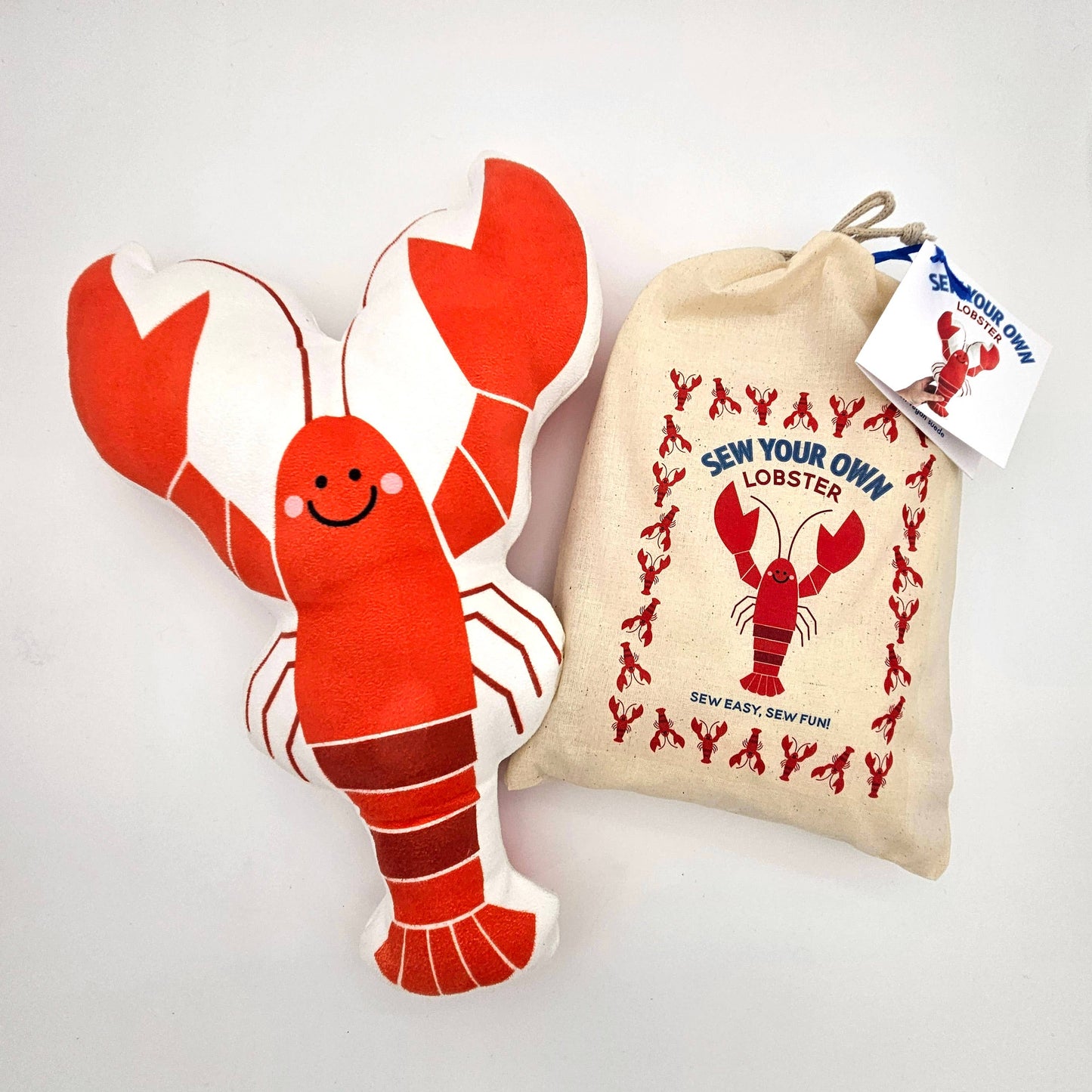 DIY Lobster Sewing Craft Kit: COMPLETE KIT