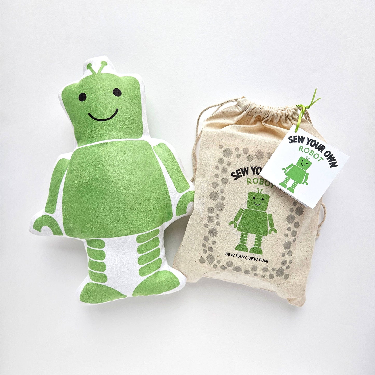 Robot Sewing Craft Kit : Green / Complete Kit