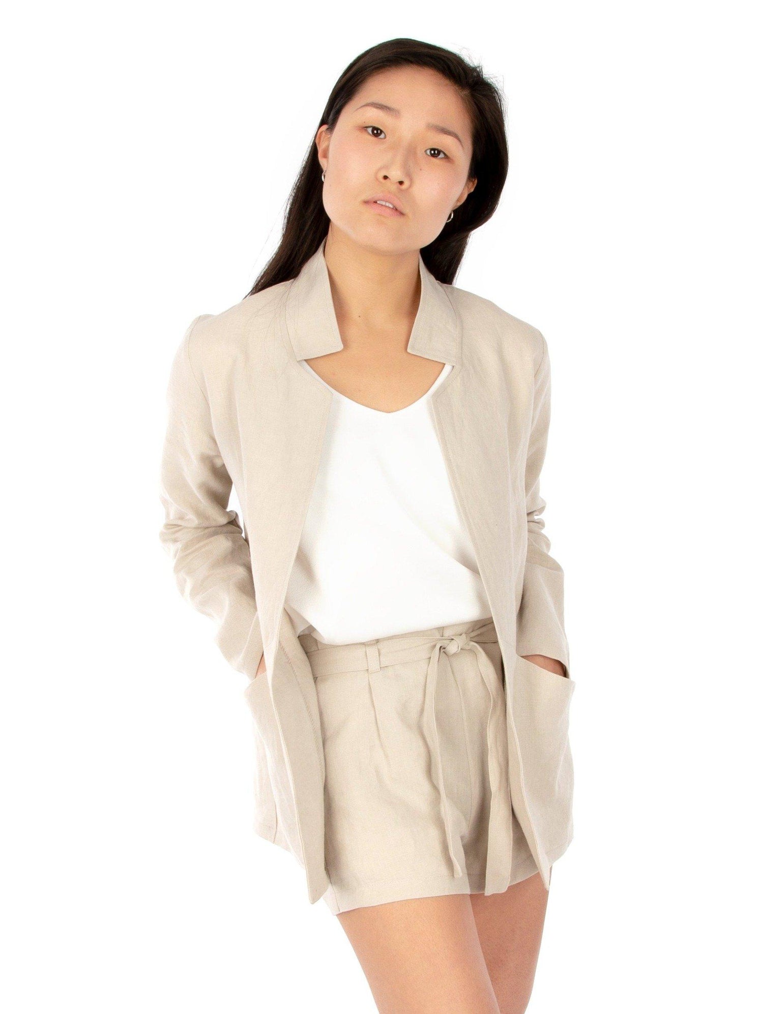 Jalie 3906 Coatigan - Sized based on high bust measurement used to have a more fitted look at the shoulders.