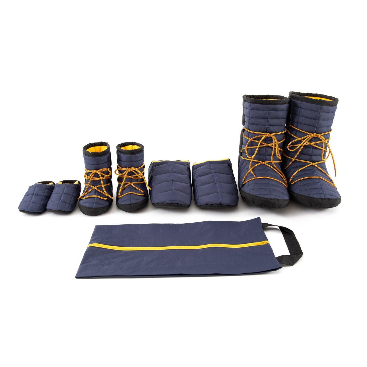 4025 // NORDIK Quilted booties and slippers with travel bag - Jalie