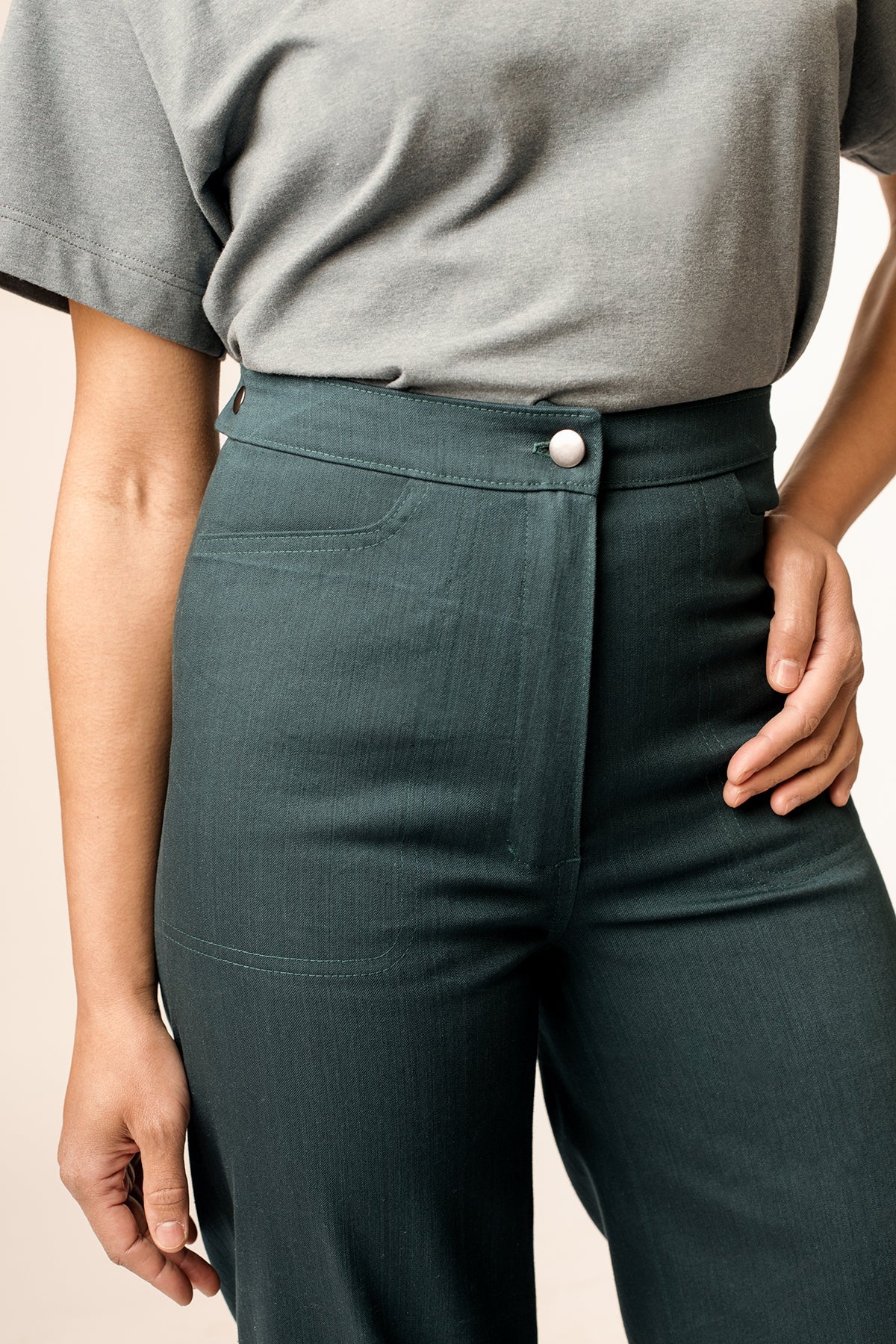 Pants with front pockets sewing pattern