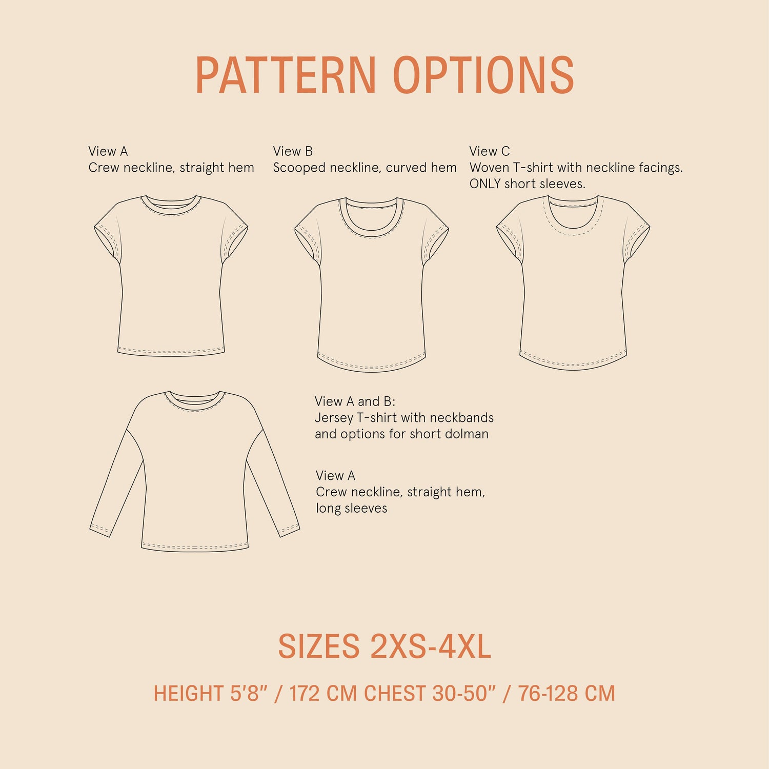 Easy T-shirt Sewing Pattern Wardrobe By Me