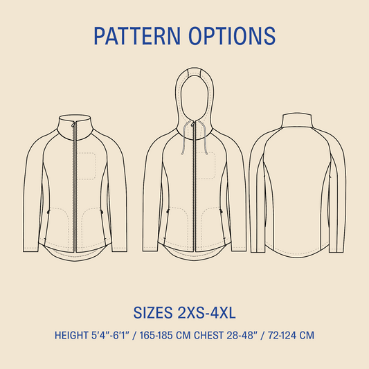 Men's Fleece jacket pattern Wardrobe By Me