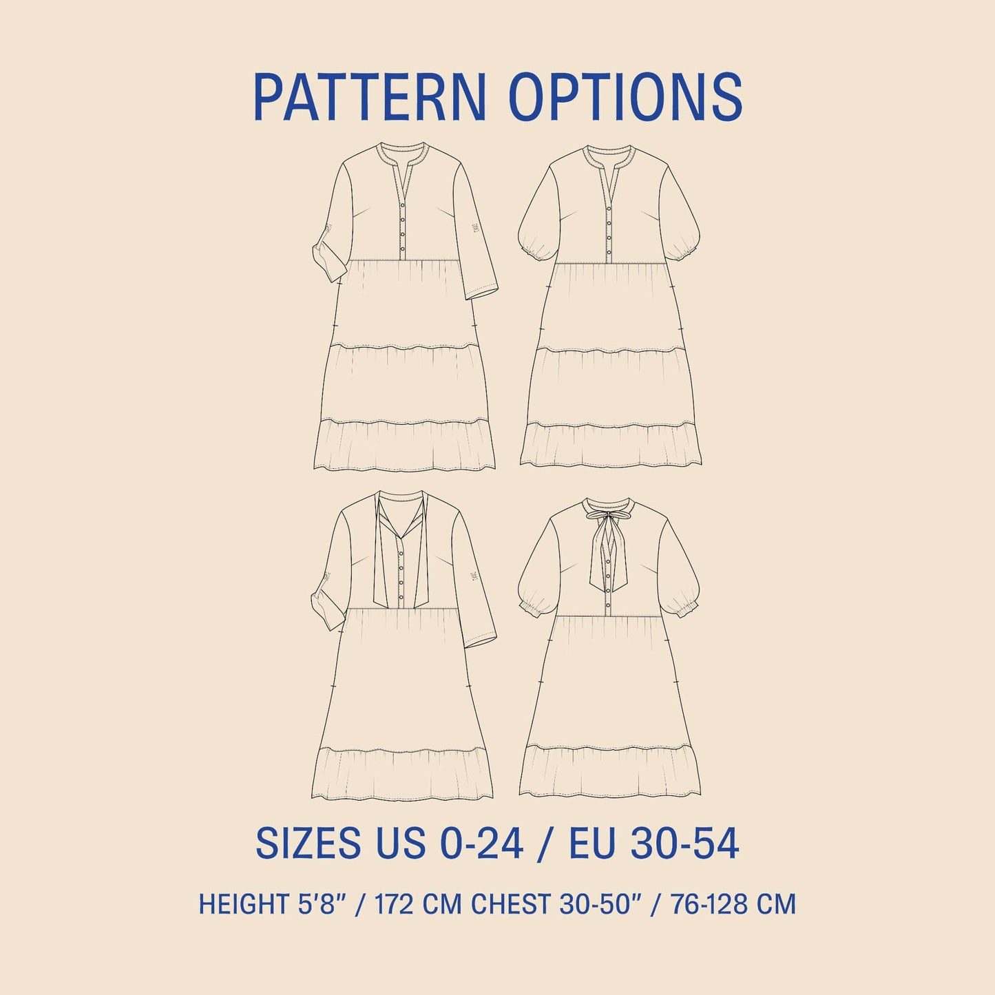 Freedom dress sewing pattern Wardrobe By Me