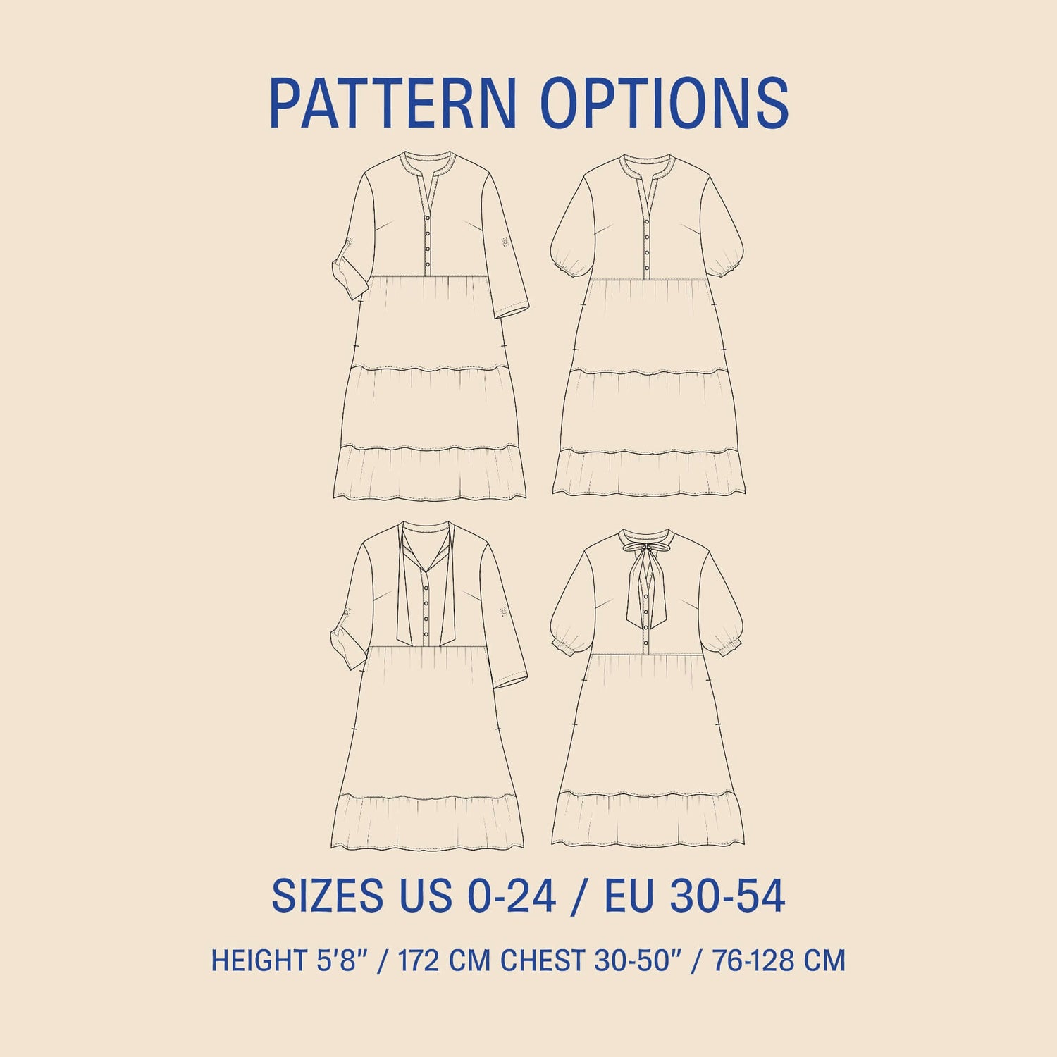 Freedom dress sewing pattern Wardrobe By Me