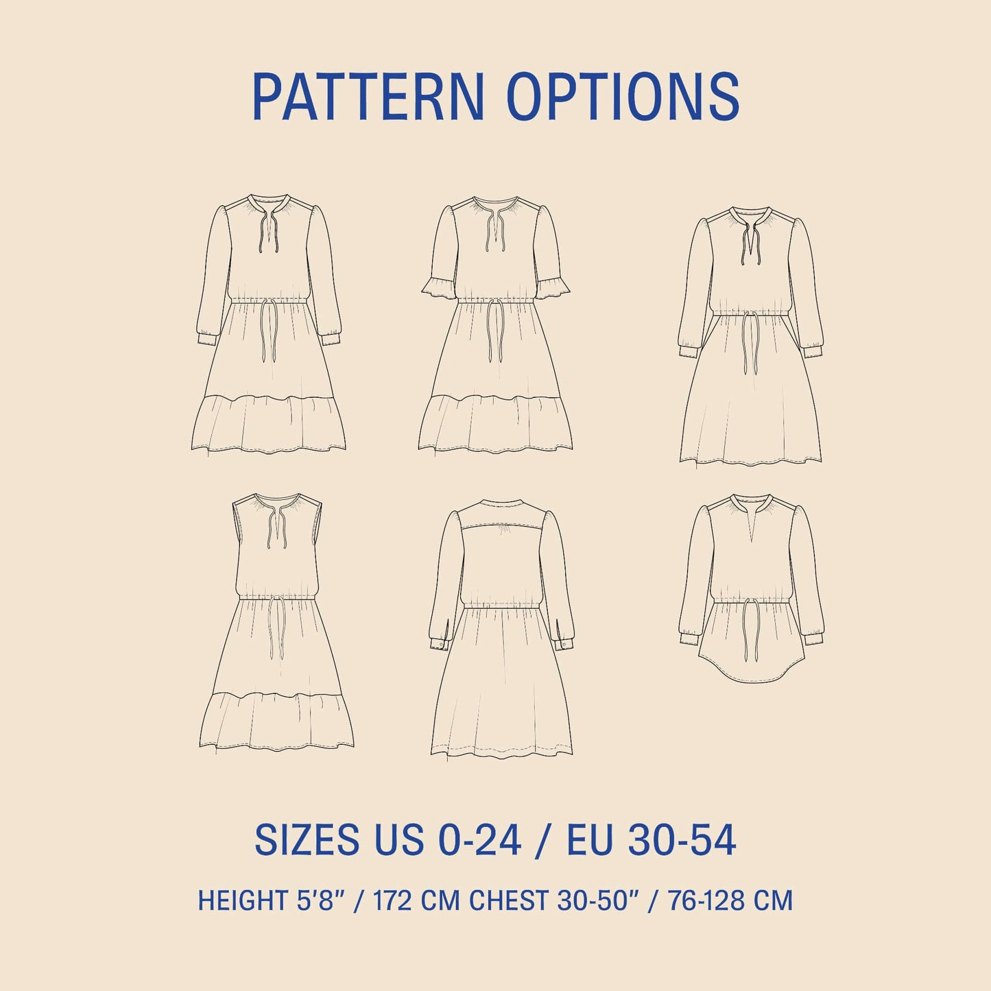 Grace Dress Sewing pattern Wardrobe By Me