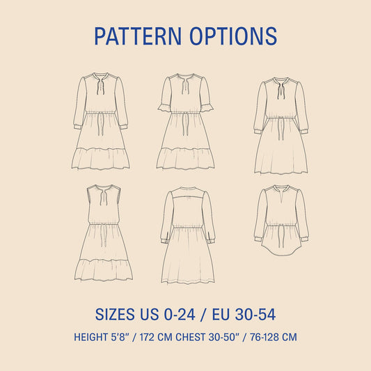 Grace Dress Sewing pattern Wardrobe By Me