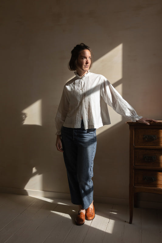 Blouse plissée Henriette