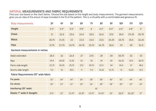 Kids' Volume Pants sewing pattern Wardrobe By Me
