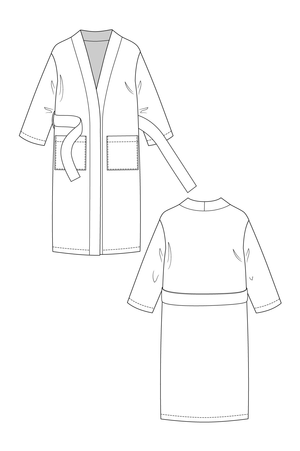 LAHJA unisex dressing gown