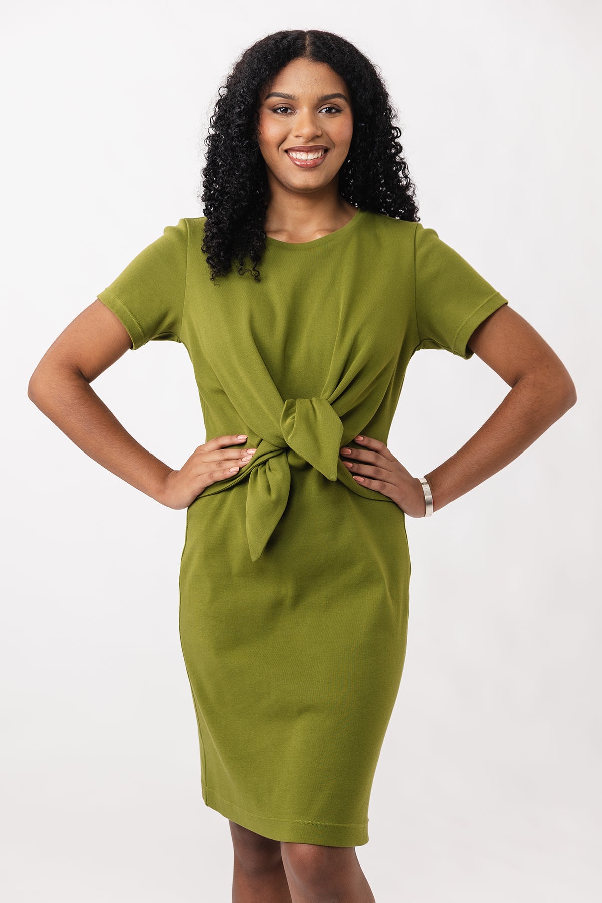 LYYTI tie front mini & maxi dress