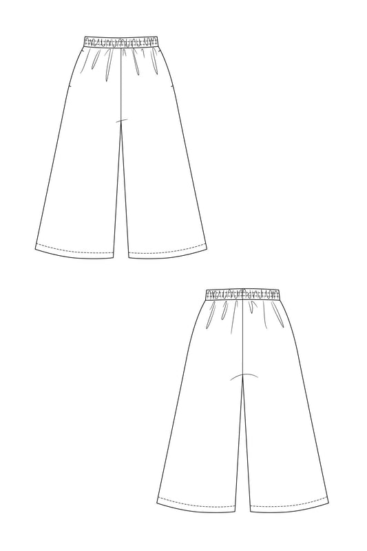 NINNI elastic waist culottes