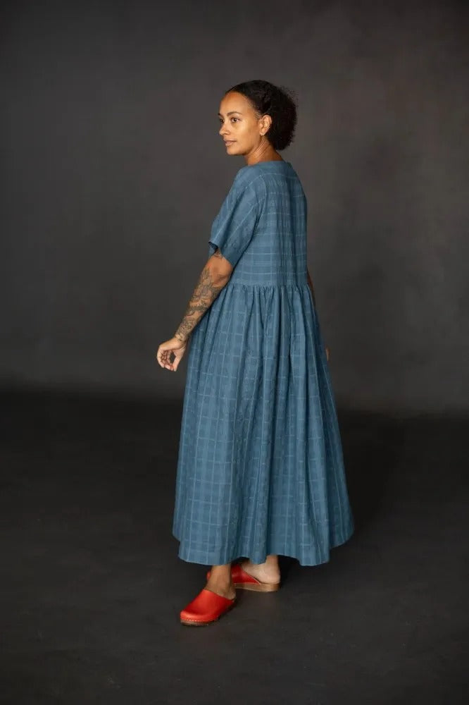 FACTORY HACK Boat Neck & Gathered Skirt *addition