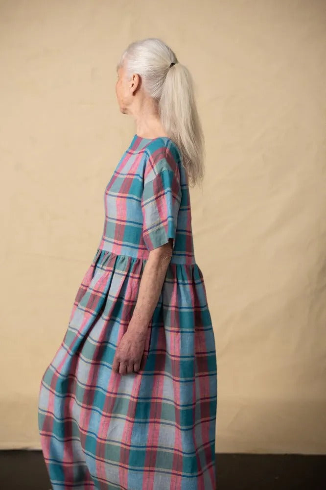 FACTORY HACK Boat Neck & Gathered Skirt *addition