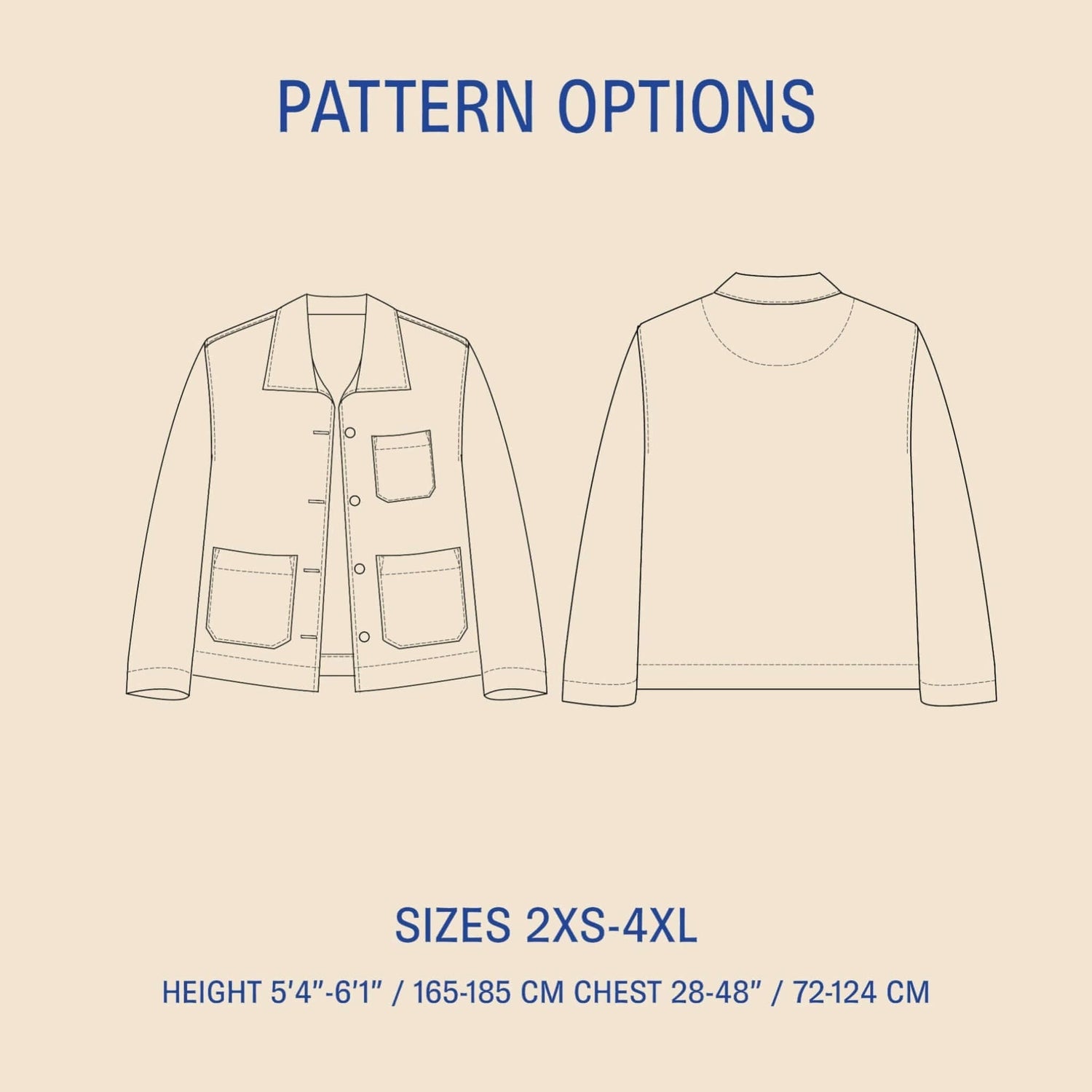 Painter Jacket pattern- Unisex Wardrobe By Me