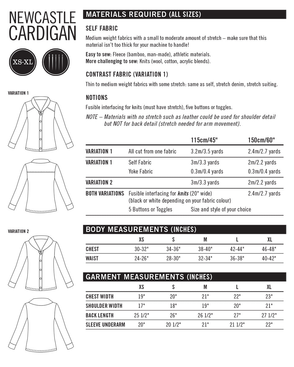Newcastle Cardigan PDF