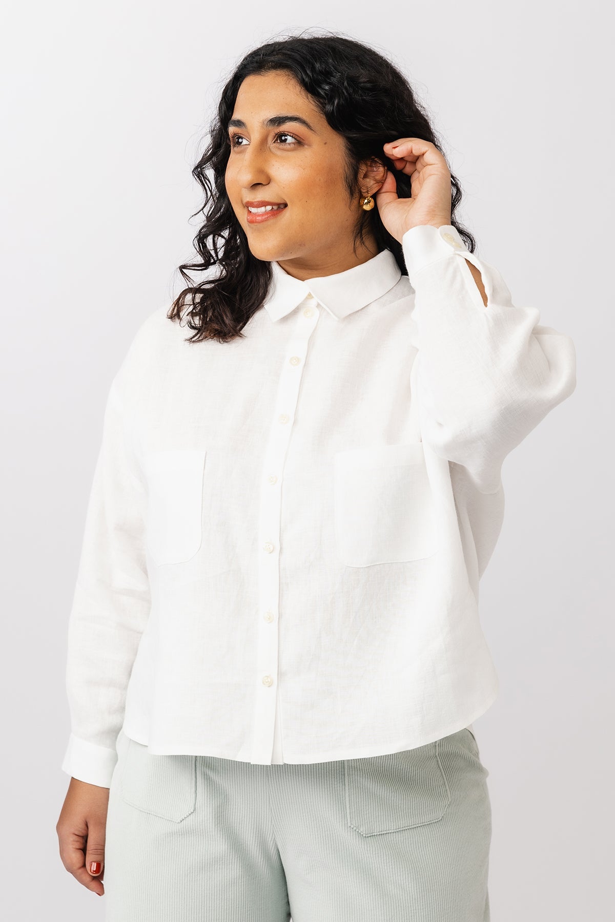 Oversized shirt sewing pattern