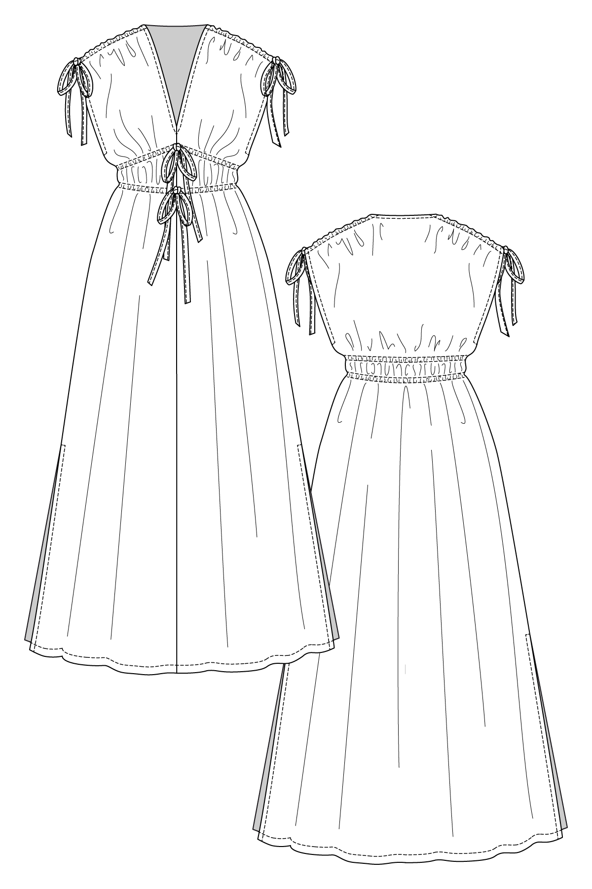 SUVI caftan mini & maxi dress