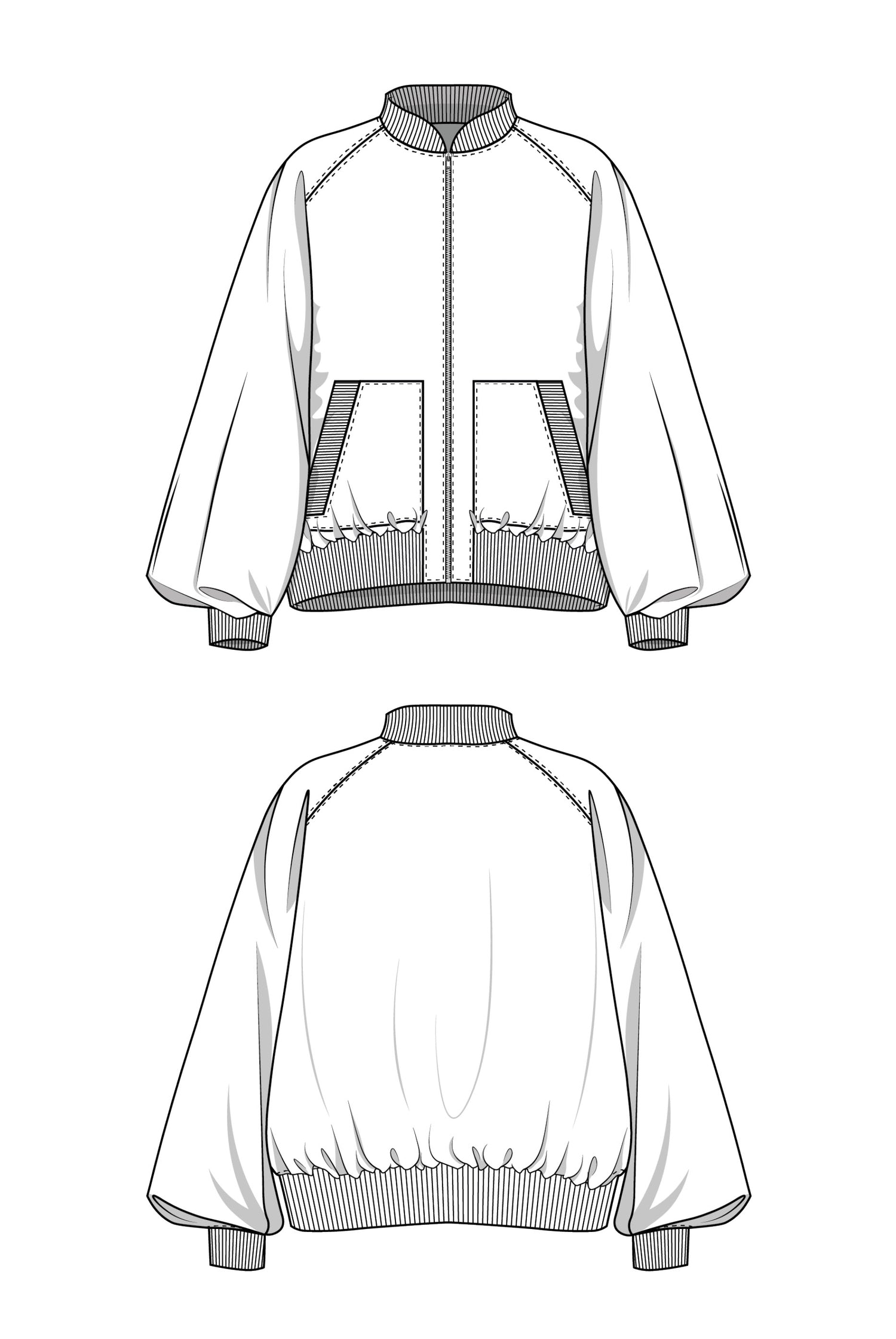 Bomberjacke Schnittmuster AUDREY