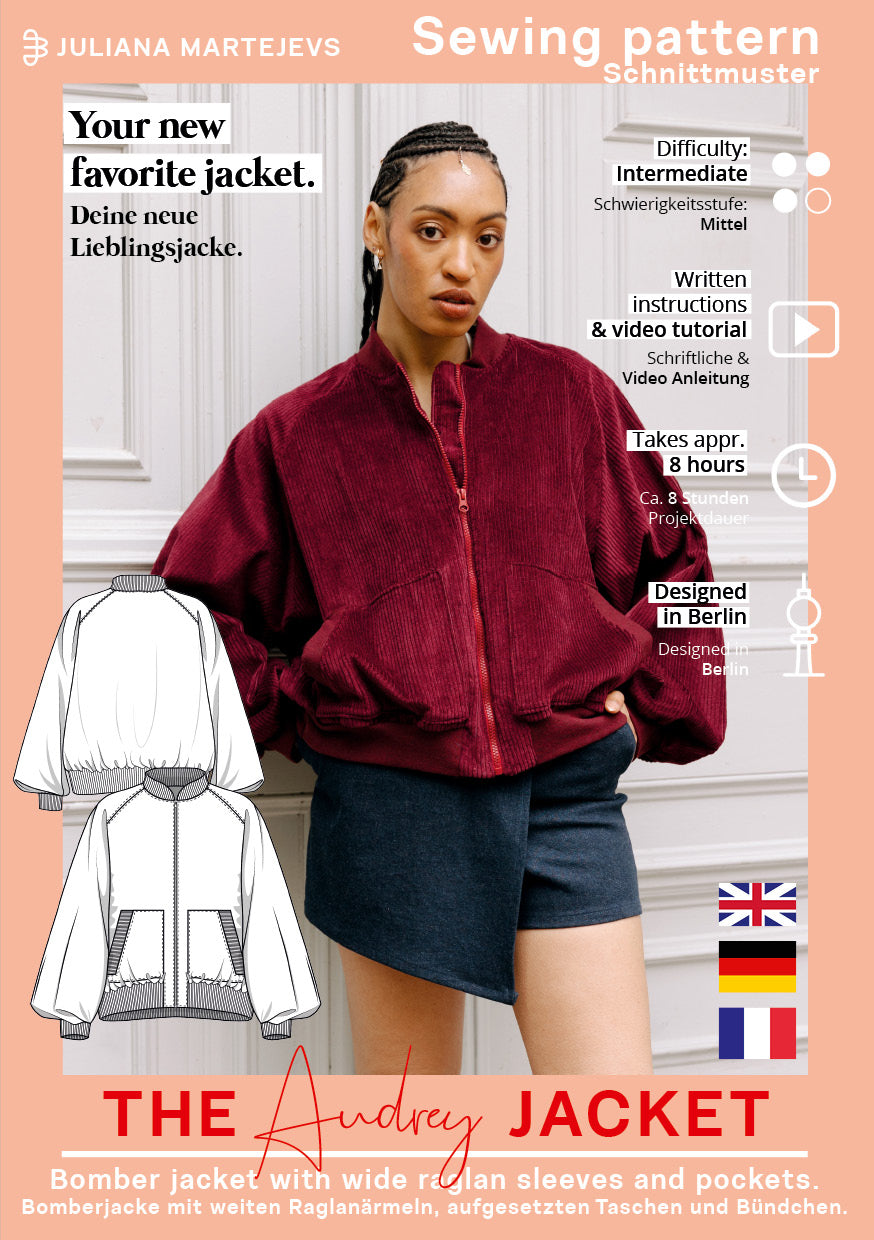 Bomberjacke Schnittmuster AUDREY