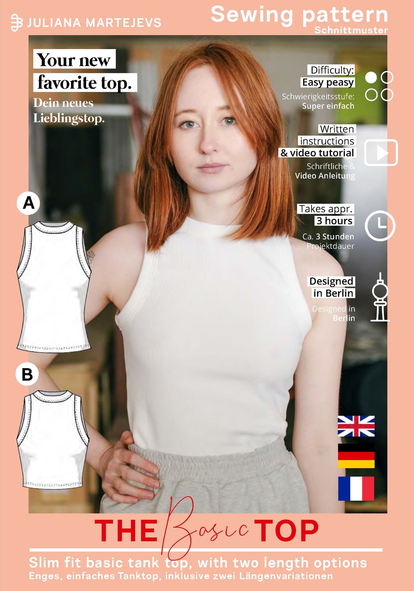 Basic Tanktop Schnittmuster