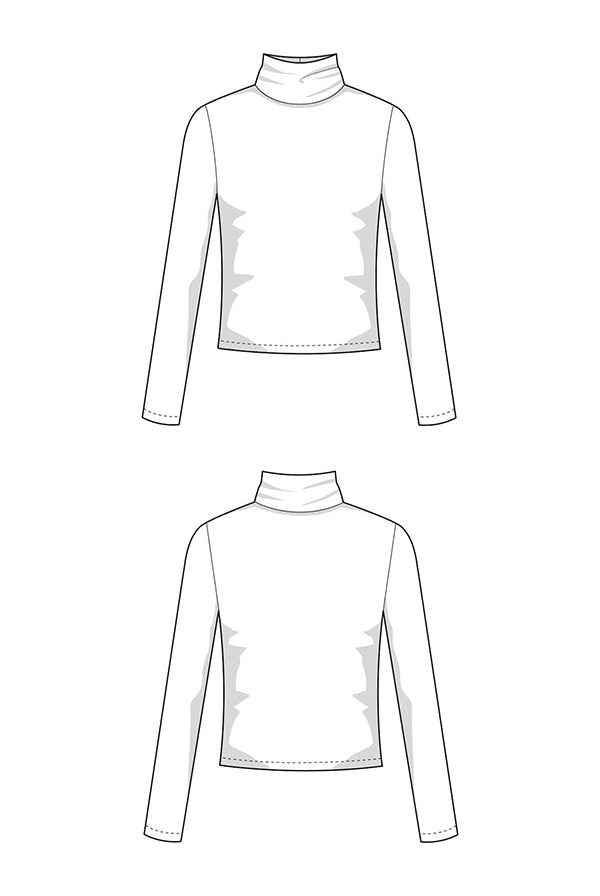 Basic Rollkragen Pullover Schnittmuster