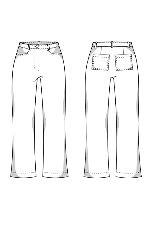 Jeans Schnittmuster DINA