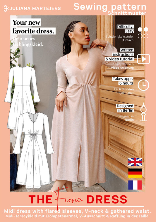 Jersey Midikleid Schnittmuster FIONA