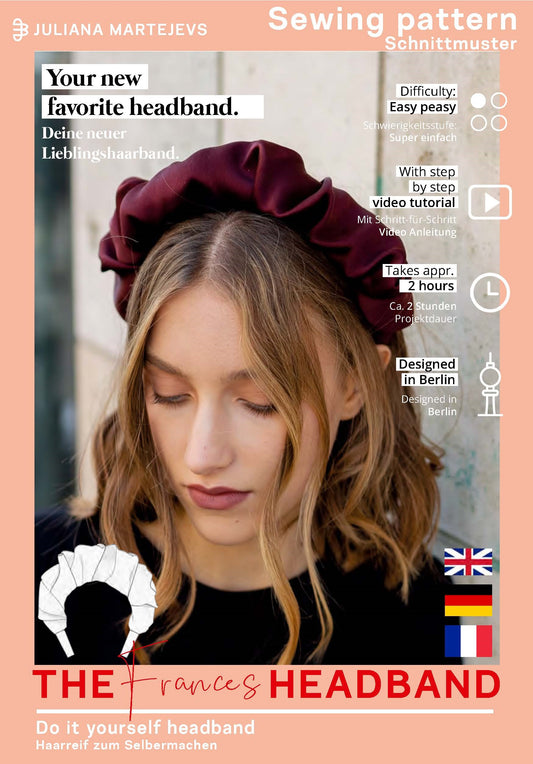 Scrunchie Haarreif Schnittmuster FRANCES