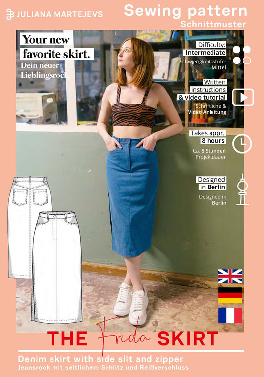 Jeansrock Schnittmuster FRIDA