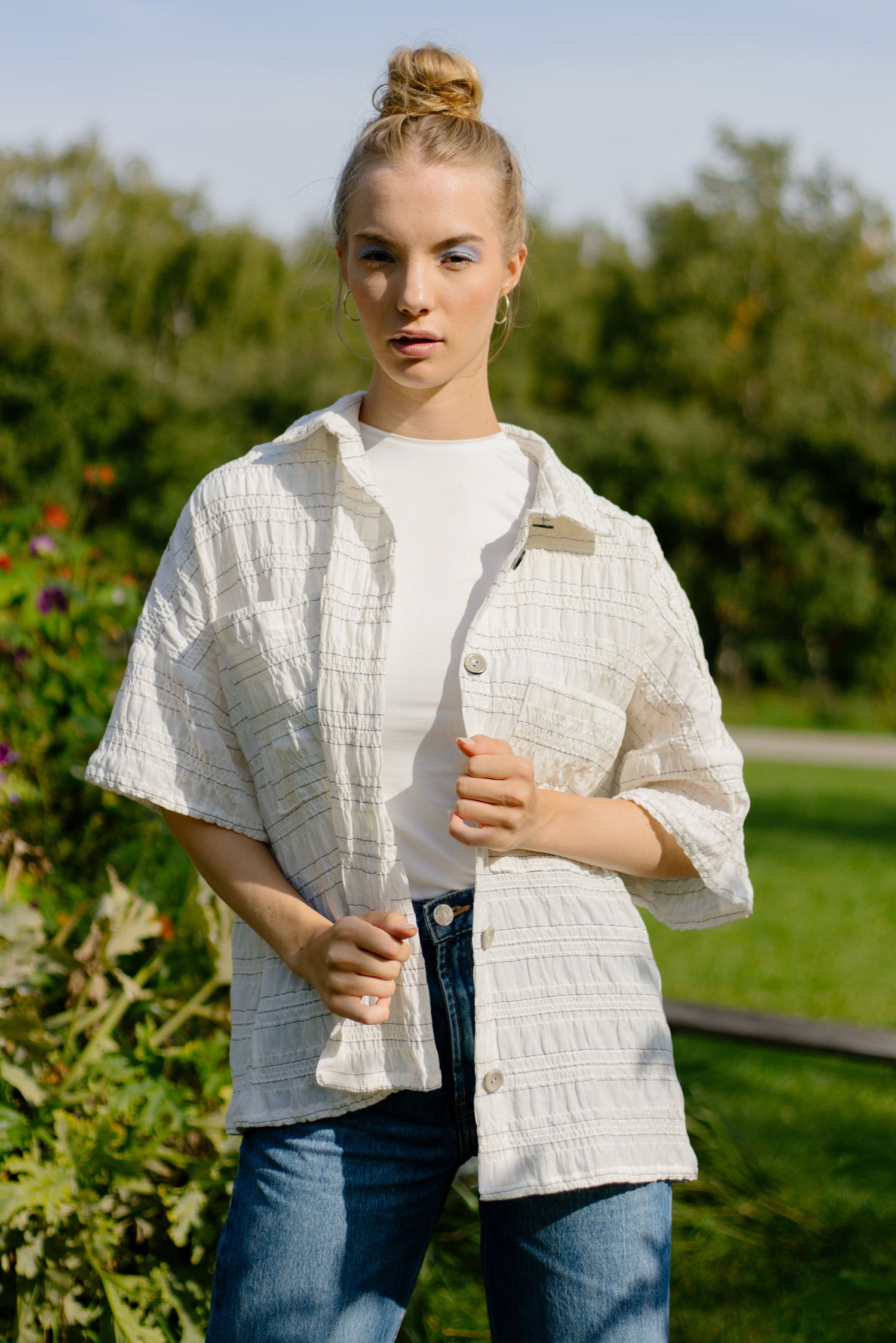 Kurzarm Bluse Schnittmuster GLORIA