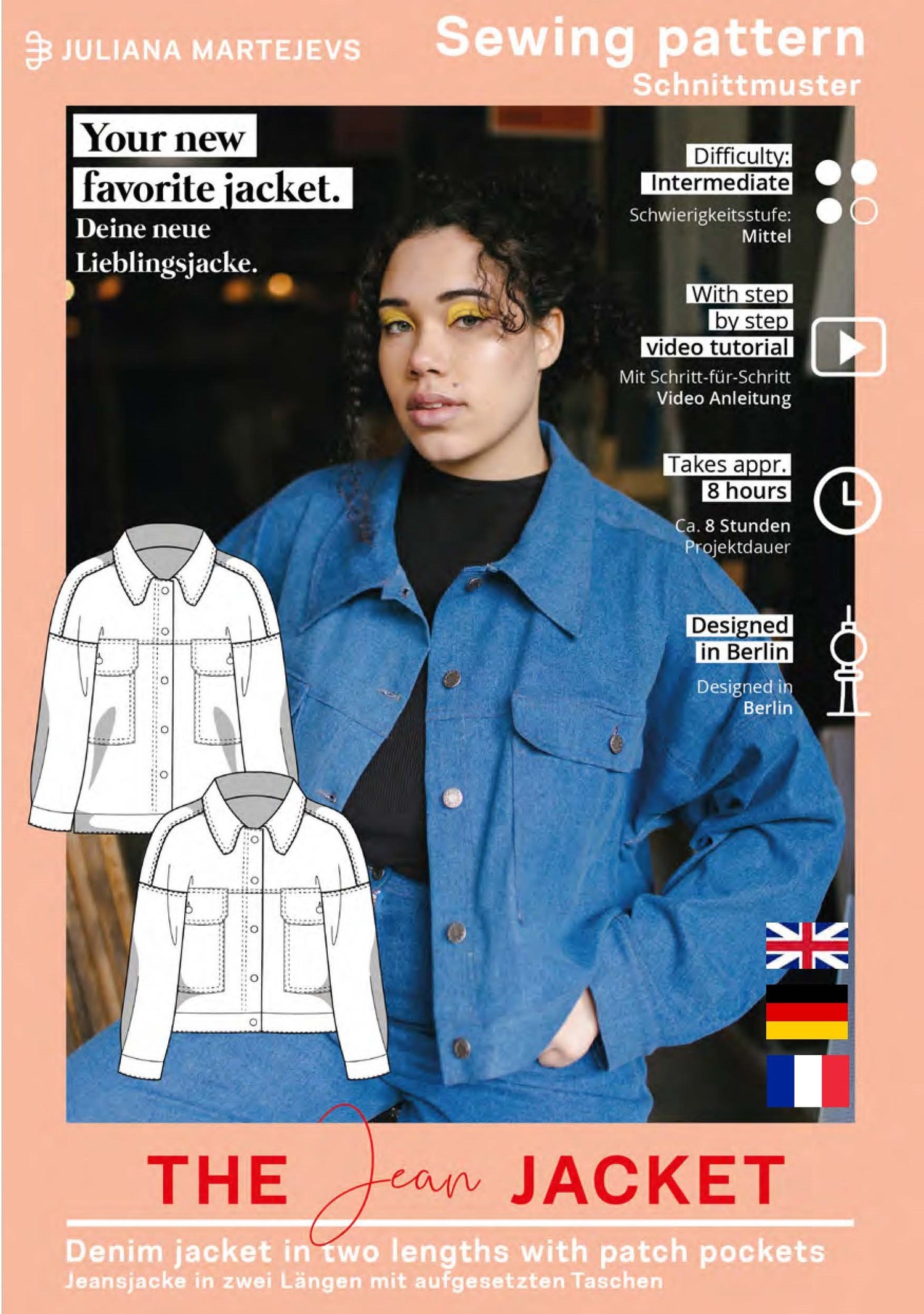 Jeansjacke Schnittmuster JEAN