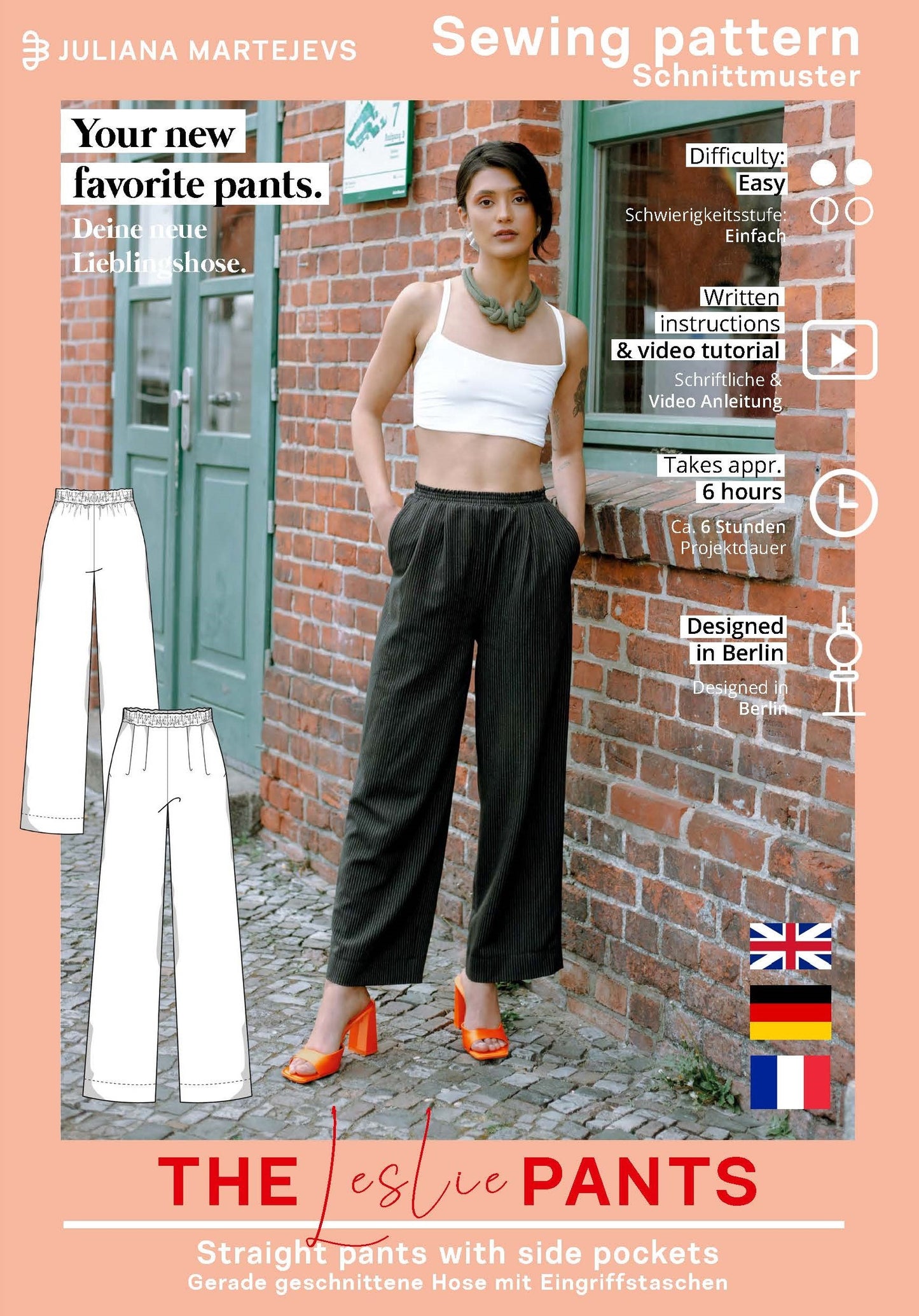 Hose Schnittmuster LESLIE