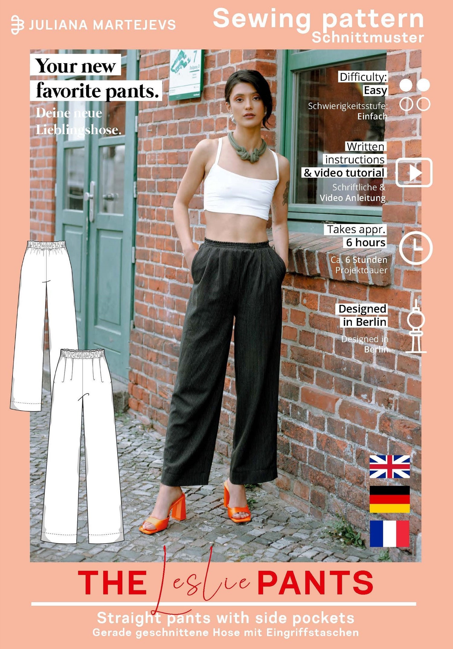 Hose Schnittmuster LESLIE