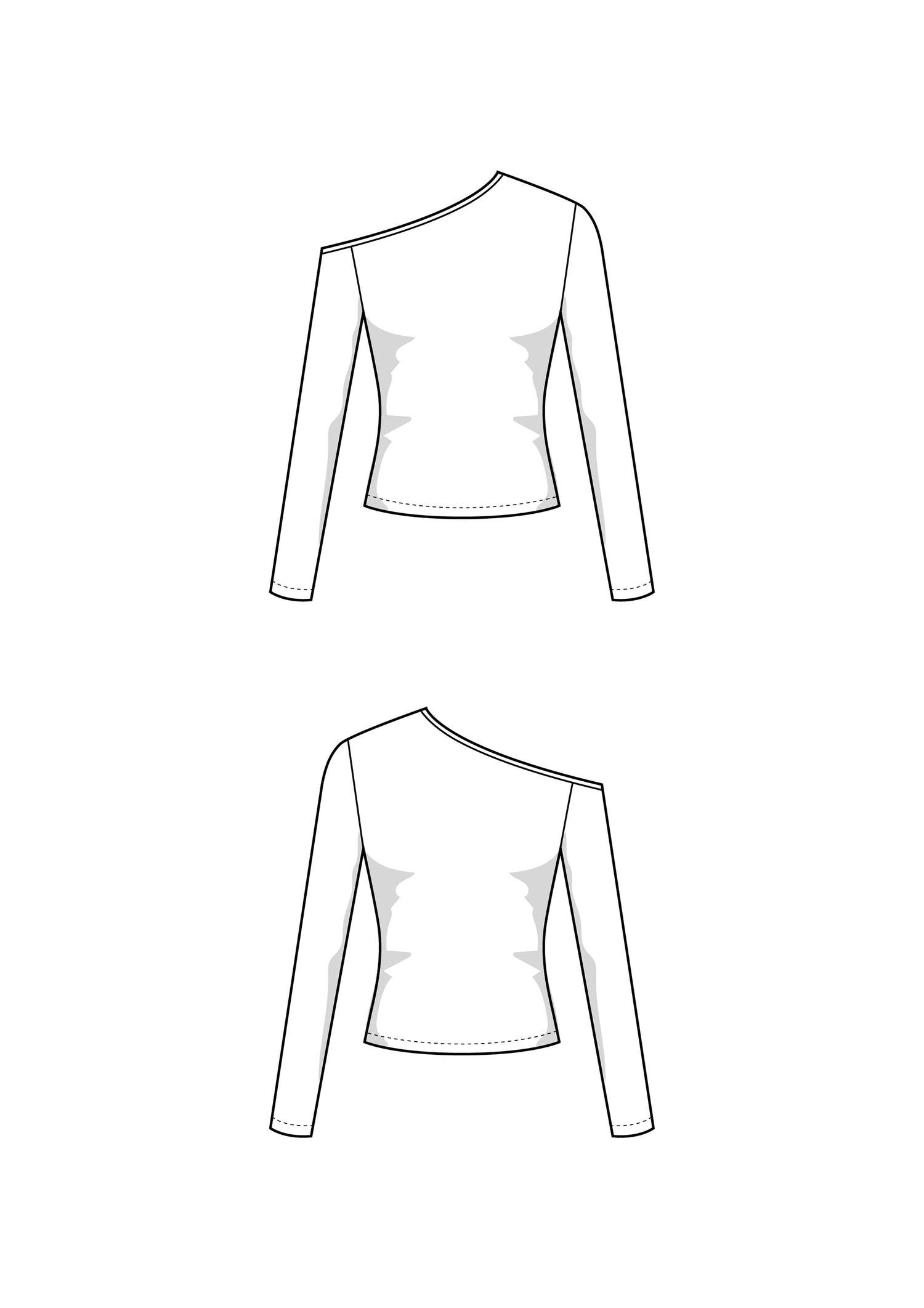 Off Shoulder Top Schnittmuster LIZA