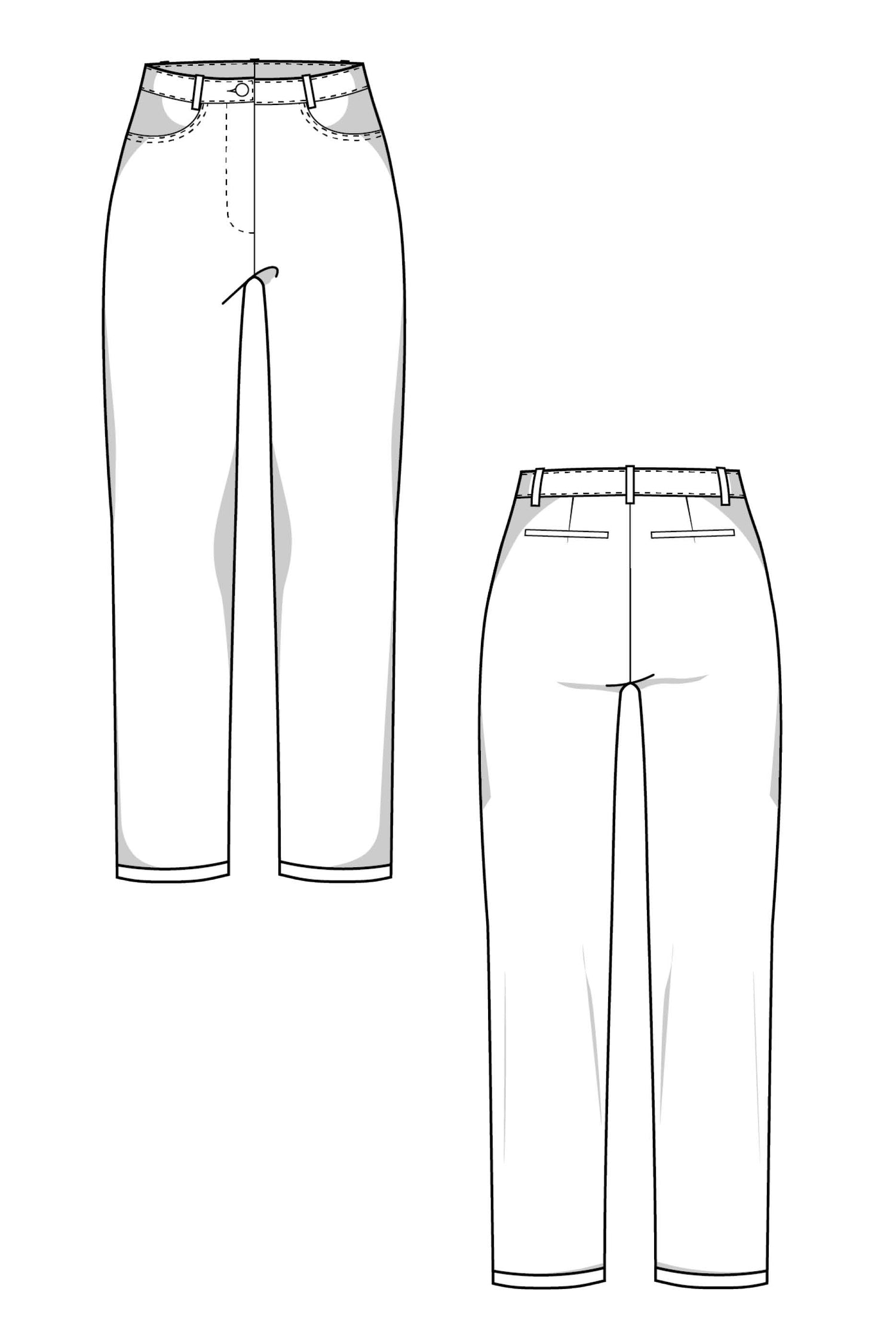 Chino Hose Schnittmuster NICKI