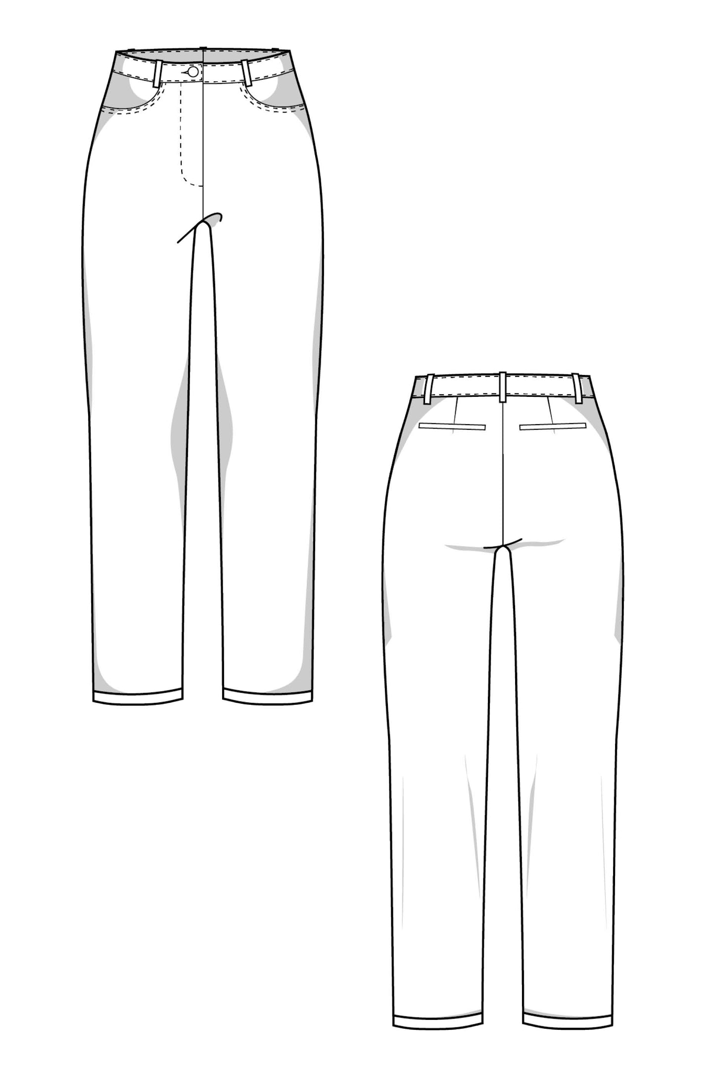 Chino Hose Schnittmuster NICKI