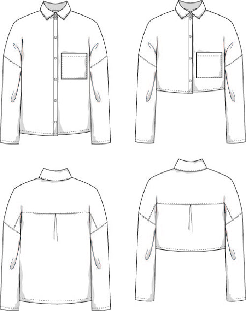 Weite Bluse Schnittmuster NOELLA
