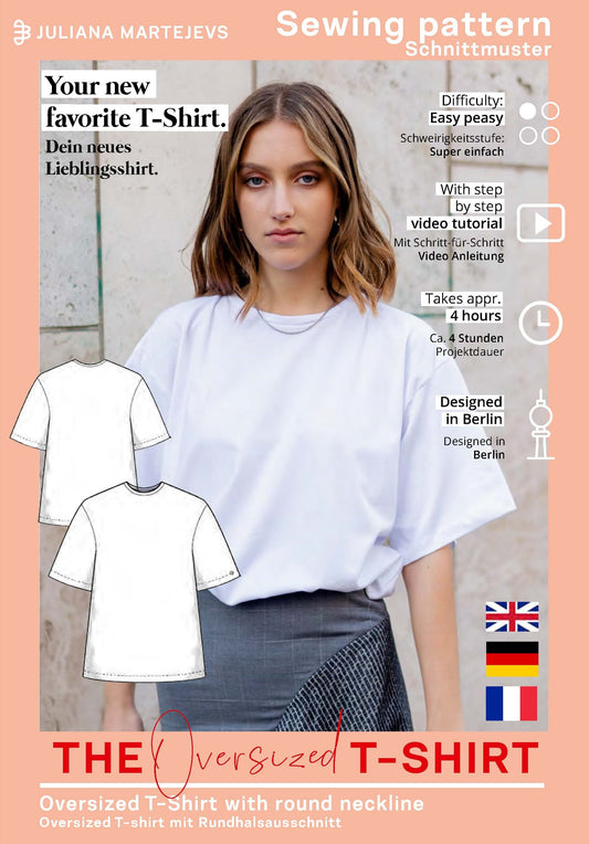 Oversized T-Shirt Schnittmuster