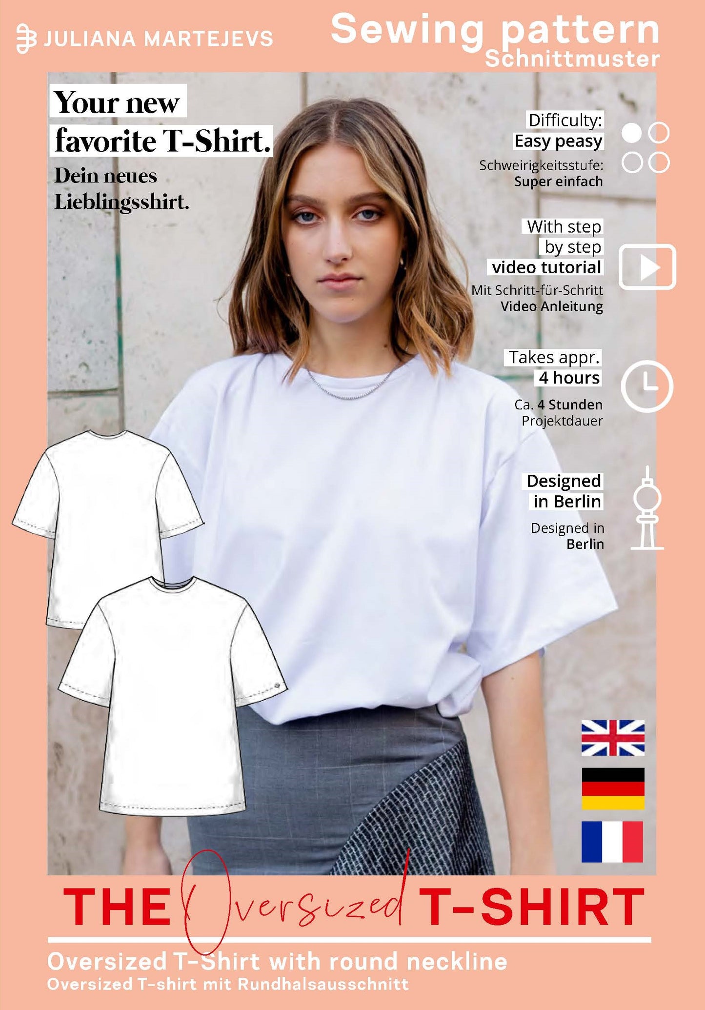 Oversized T-Shirt Schnittmuster